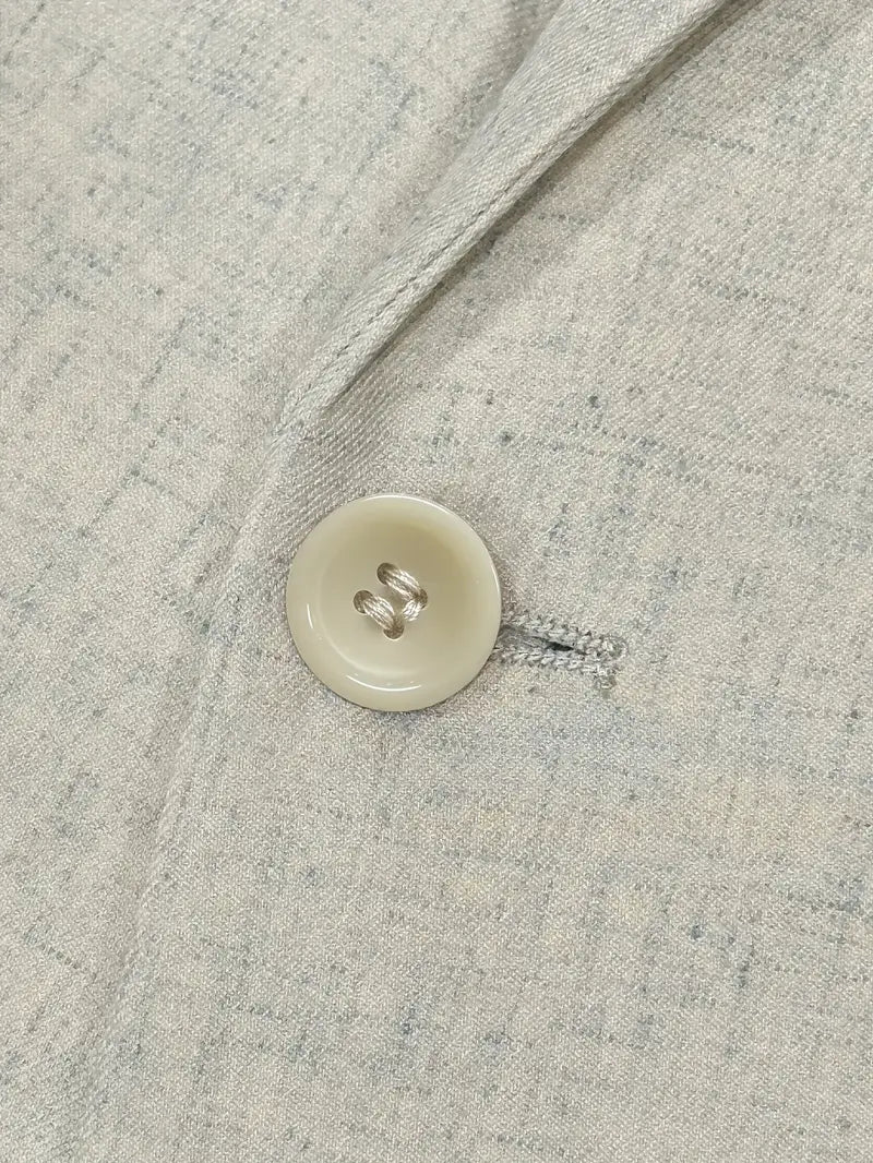 Herre Linblanding Dress Sett - Slim Blazer & Bukser for Formelle Anledninger