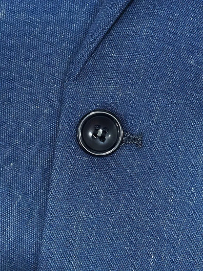 Herre Linblanding Dress Sett - Slim Blazer & Bukser for Formelle Anledninger