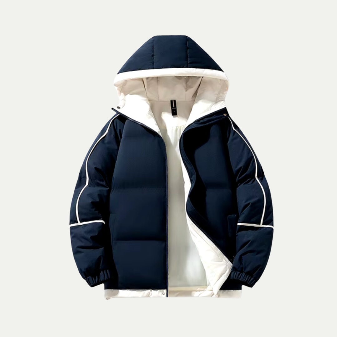 Unisex Hette Puffer Parka – Isolert Vinterbekledning