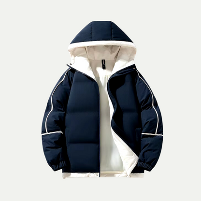 Unisex Hette Puffer Parka for Vintereventyr