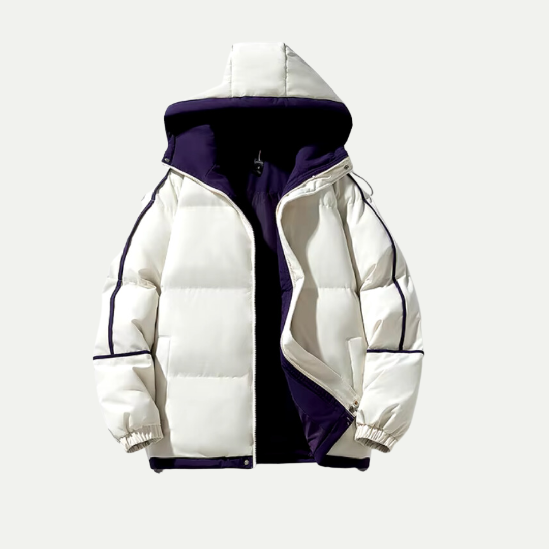 Unisex Hette Puffer Parka – Isolert Vinterbekledning