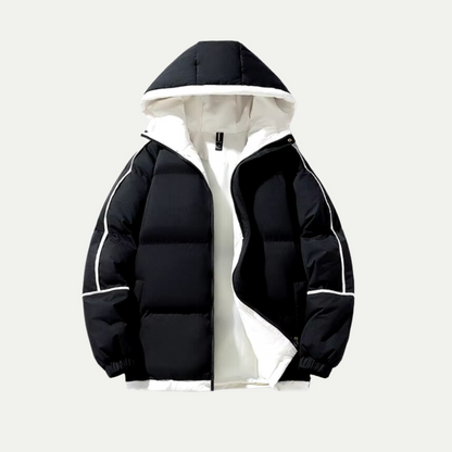 Unisex Hette Puffer Parka for Vintereventyr