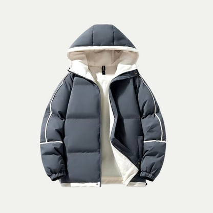 Unisex Hette Puffer Parka – Isolert Vinterbekledning