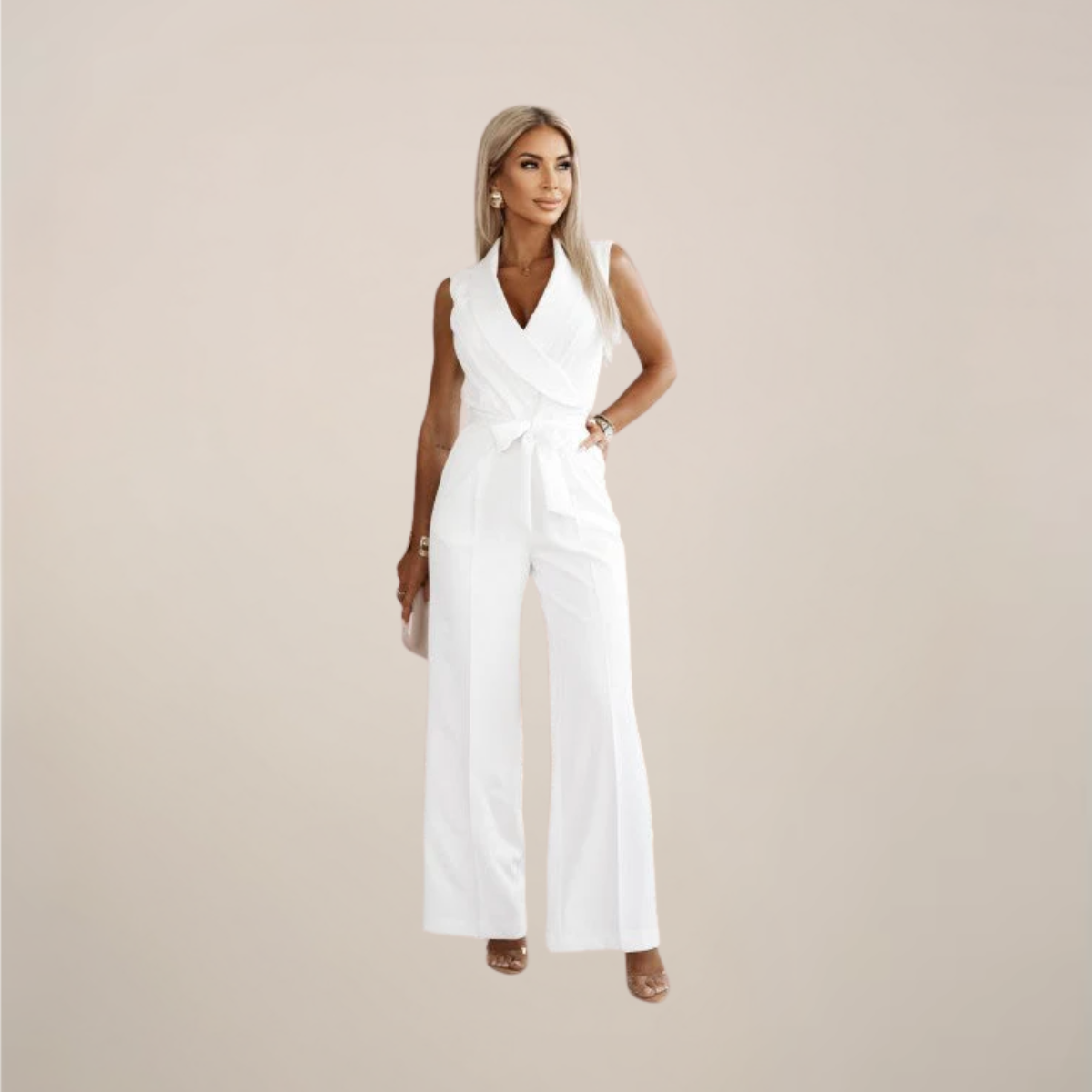 Chic Uten Ermer Bred Ben Jumpsuit for Alle Anledninger