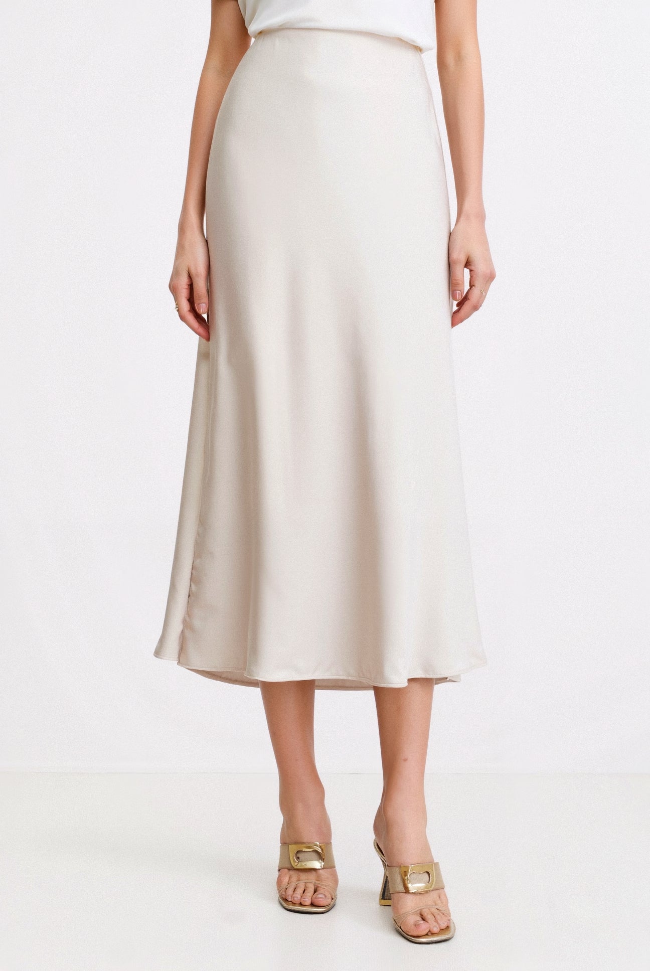 Chic Høy Midje Maxi Skjørt for Hverdagsbruk