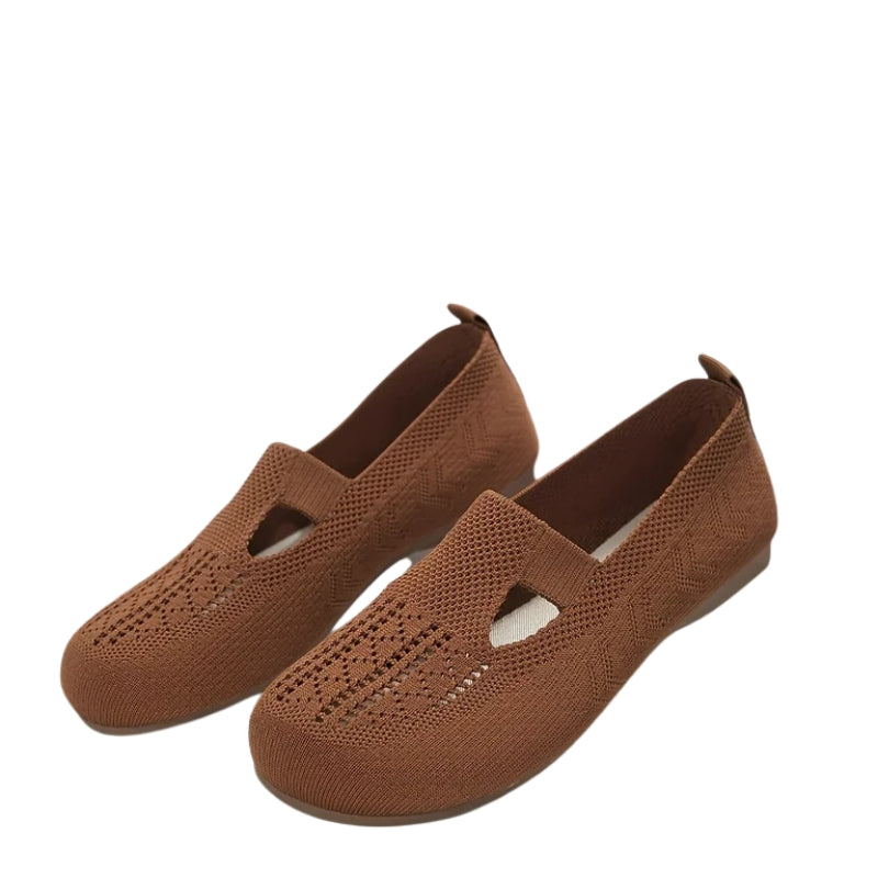 Chic Kvinners Strikket Slip-On Sandaler for Sommerutflukter