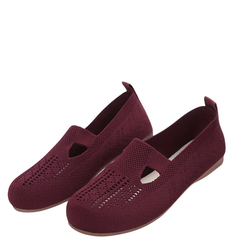 Chic Kvinners Strikket Slip-On Sandaler for Sommerutflukter