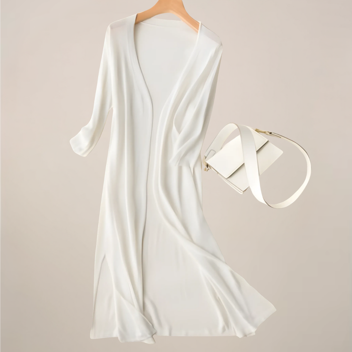 Chic Åpen Front Kvinners Strikket Cardigan for Hverdagsbruk