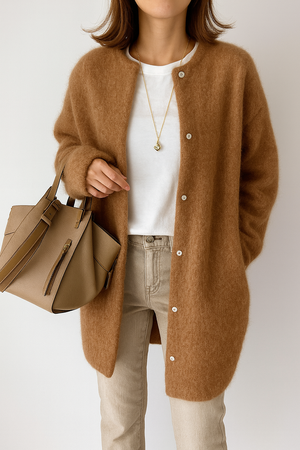 Chic Langline Strikkekardigan for Alle Anledninger