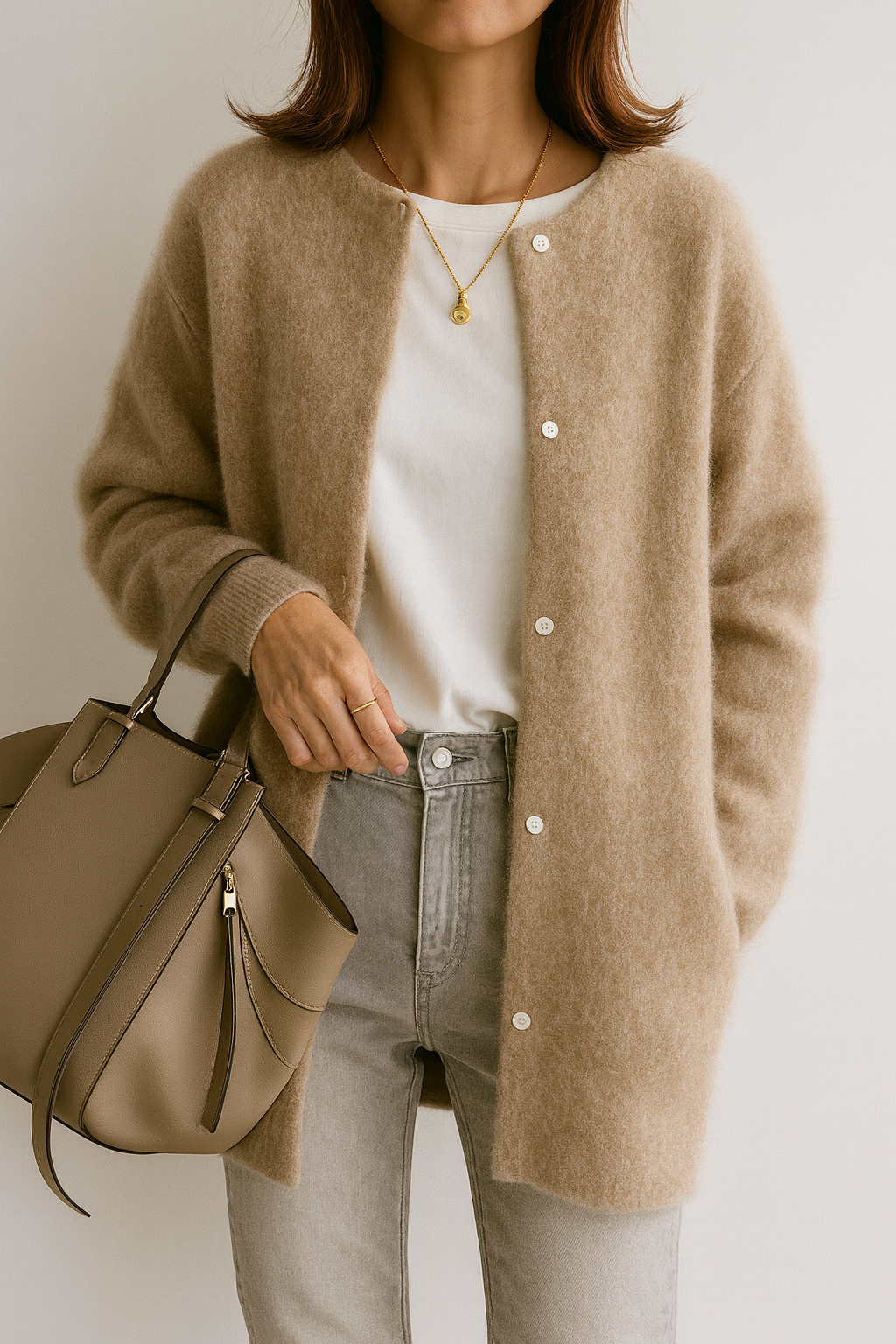 Chic Langline Strikkekardigan for Alle Anledninger