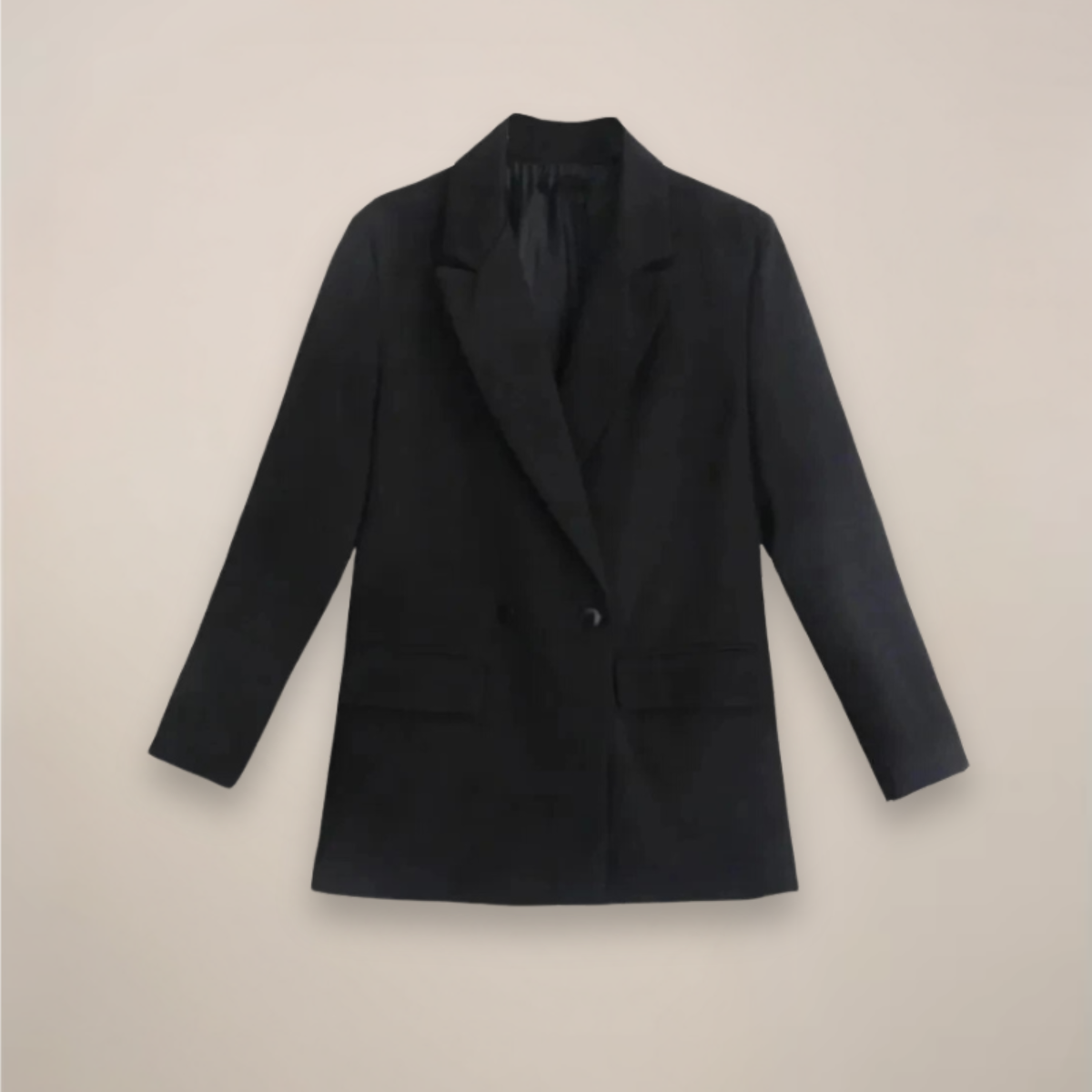 Chic Oversized Dobbelspent Blazer for Høst/Vinter