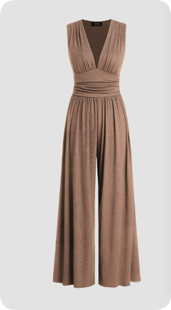 Chic Kvinne Uten Ermer Jumpsuit for Alle Anledninger