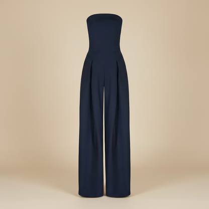 Chic Strapless Wide-Leg Jumpsuit for Stylish Events