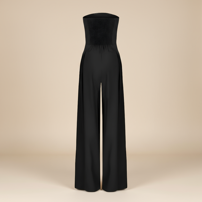 Chic Strapless Wide-Leg Jumpsuit for Stylish Events