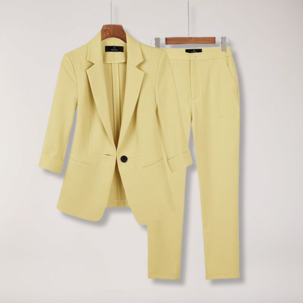Chic dames blazer og bukse sett for kontor og arrangementer