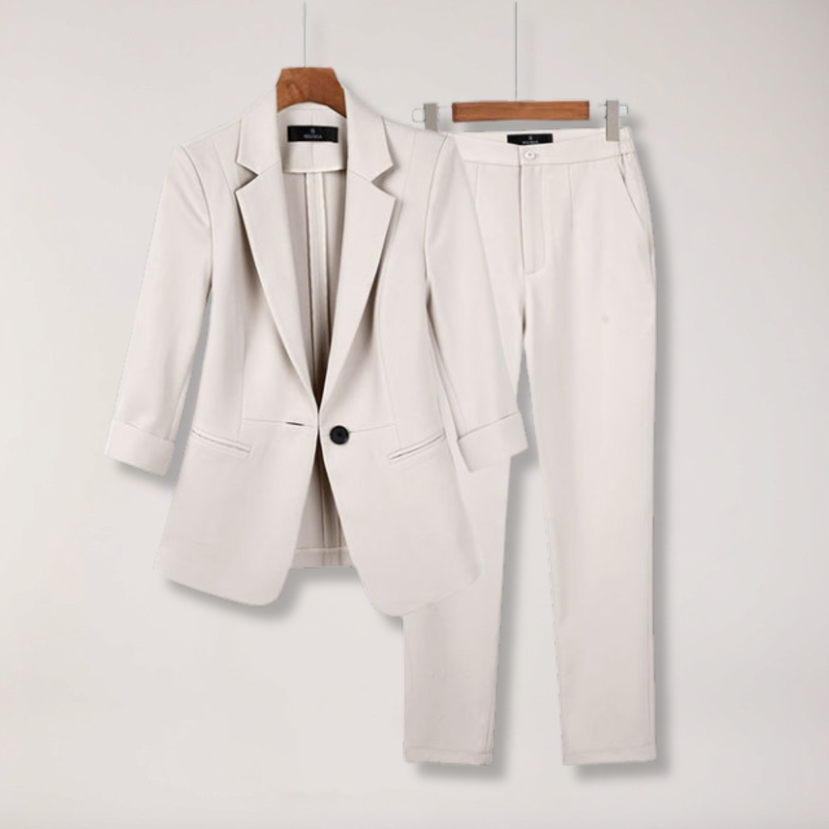 Chic dames blazer og bukse sett for kontor og arrangementer