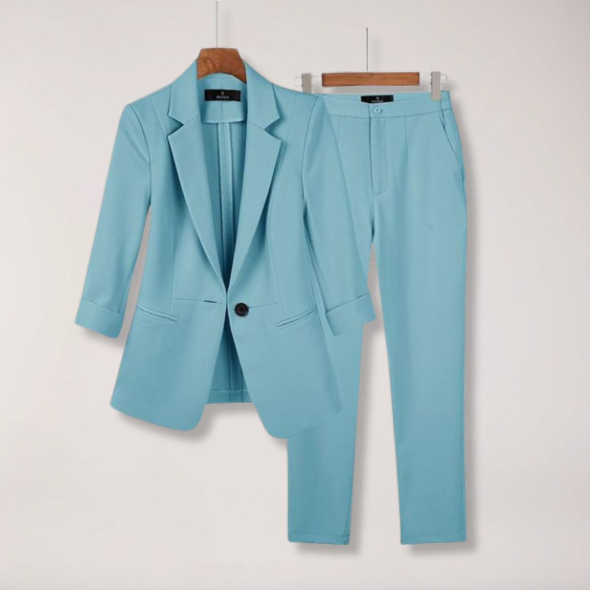 Chic dames blazer og bukse sett for kontor og arrangementer