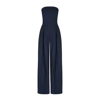 Chic Kvinners Tube Jumpsuit med Korsett Design for Stilfulle Arrangementer