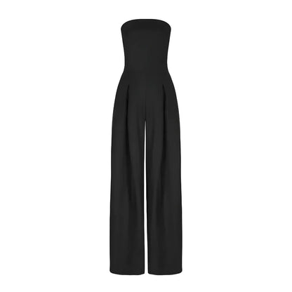 Chic Kvinners Tube Jumpsuit med Korsett Design for Stilfulle Arrangementer