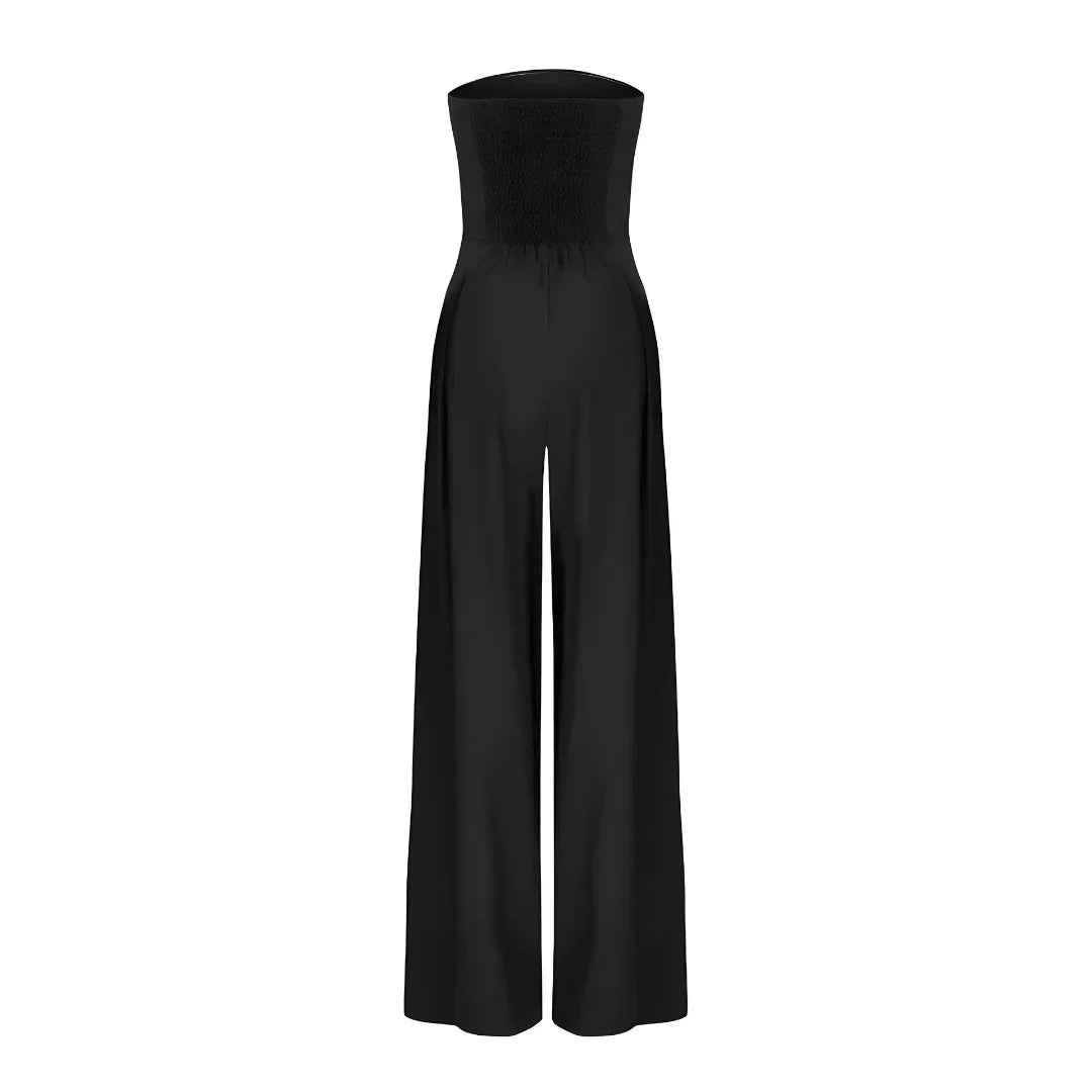 Chic Kvinners Tube Jumpsuit med Korsett Design for Stilfulle Arrangementer