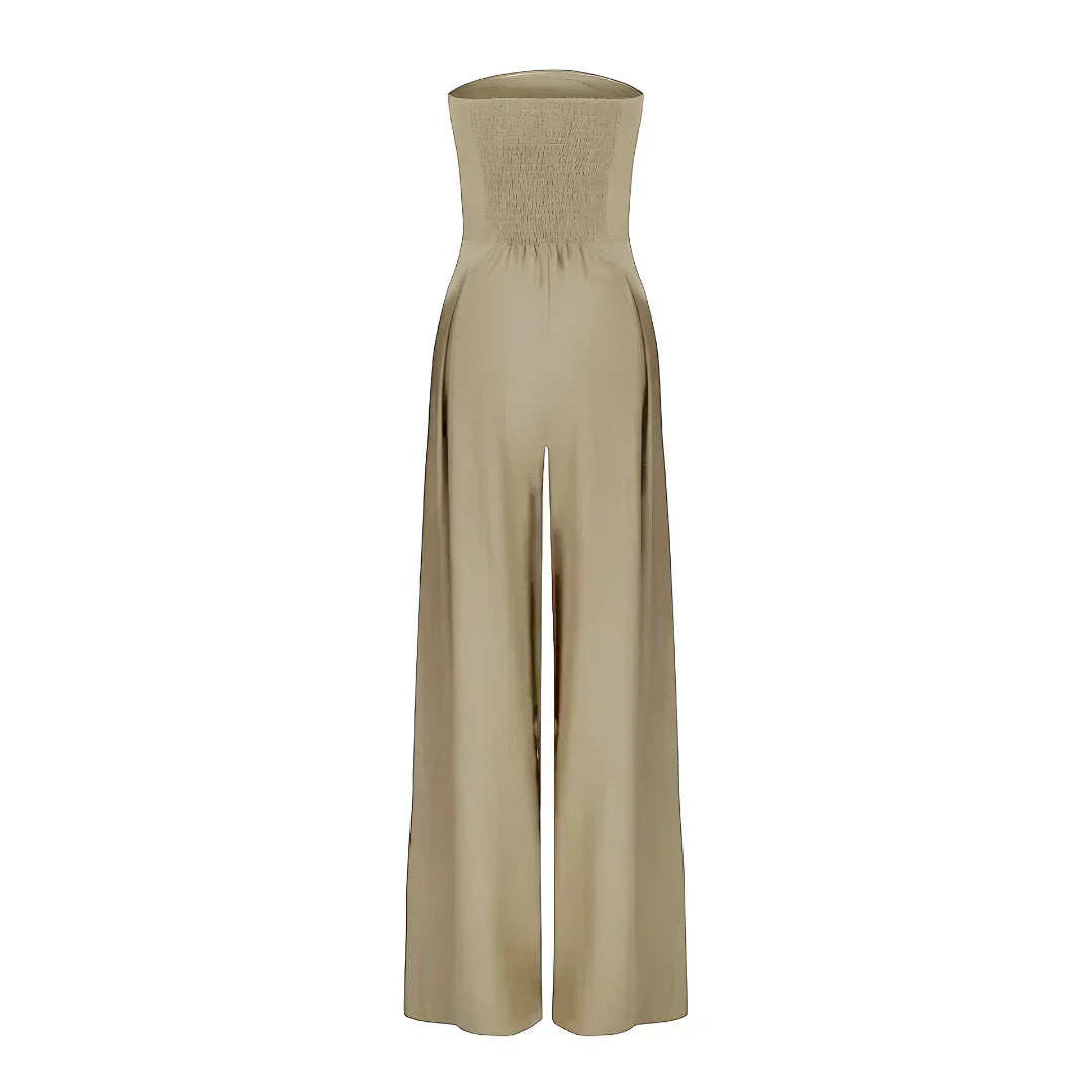 Chic Kvinners Tube Jumpsuit med Korsett Design for Stilfulle Arrangementer