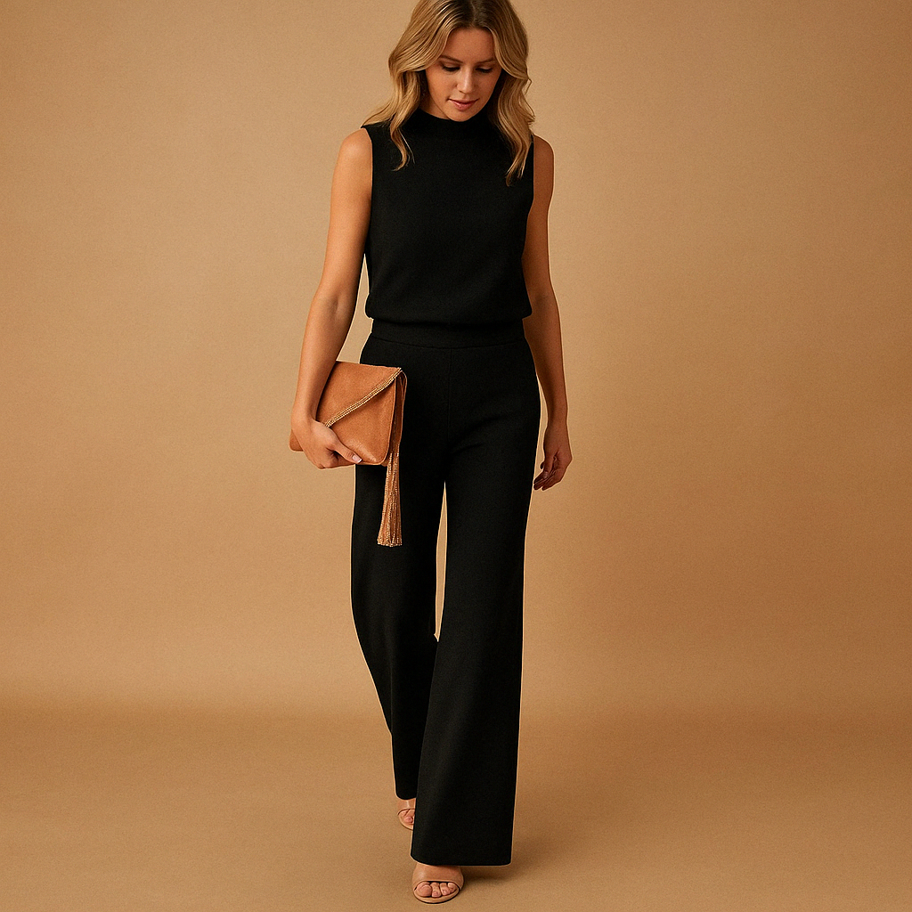 Chic Kvinners Vide Bukse Jumpsuit for Stilige Anledninger