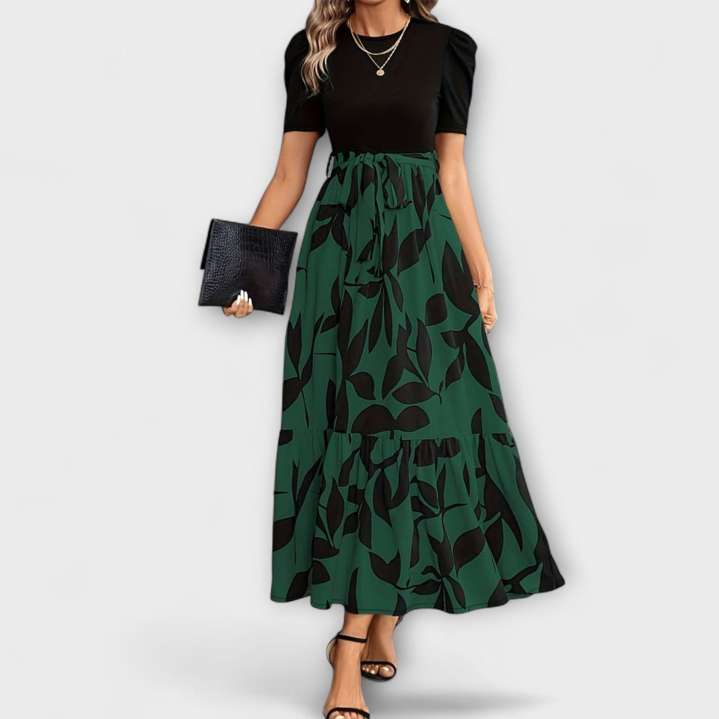 Blomsterprint Sommerkjole for Utendørs Samlinger