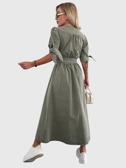 Sophia™ | Chic Denim Kjole for Hver Anledning