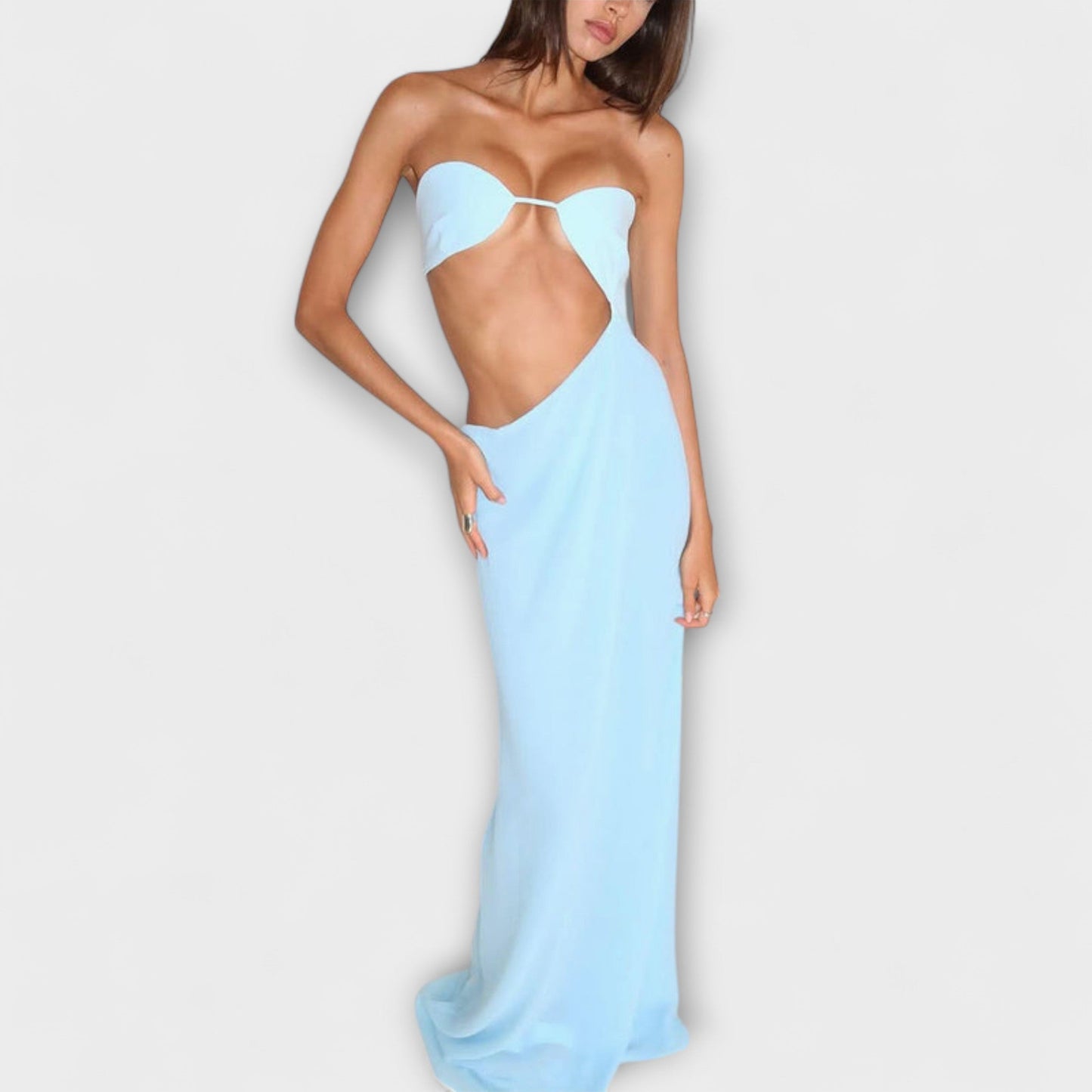 Isabella - Fortryllende Uten Rygg Kveldsdrakt for Spesielle Anledninger