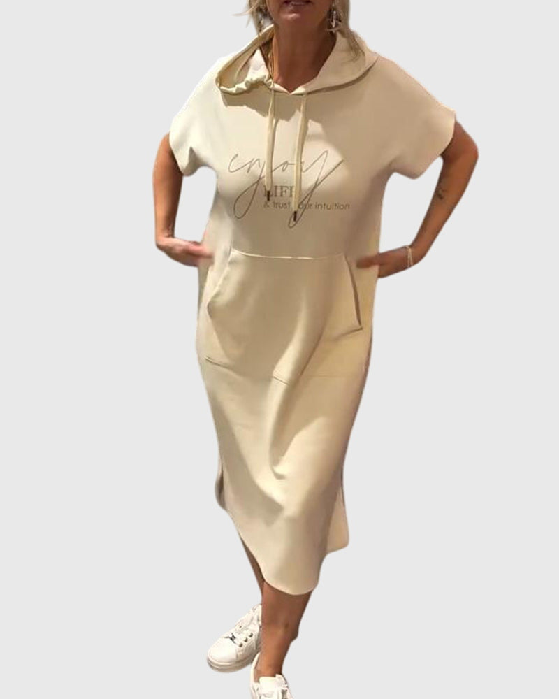 Stilig Kattonghette Kjole for Hverdagsbruk