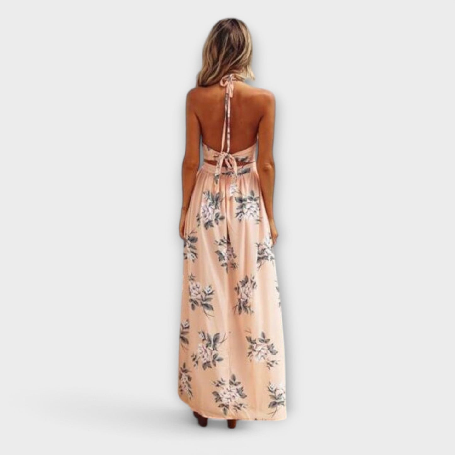 Boho Maxi Kjole i Flytende Stoff for Festivaler