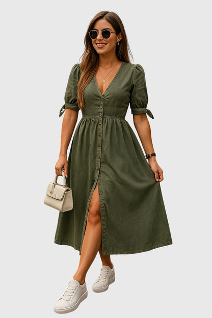 Jacqueline™ | Chic Denim Kjole for Enhver Anledning