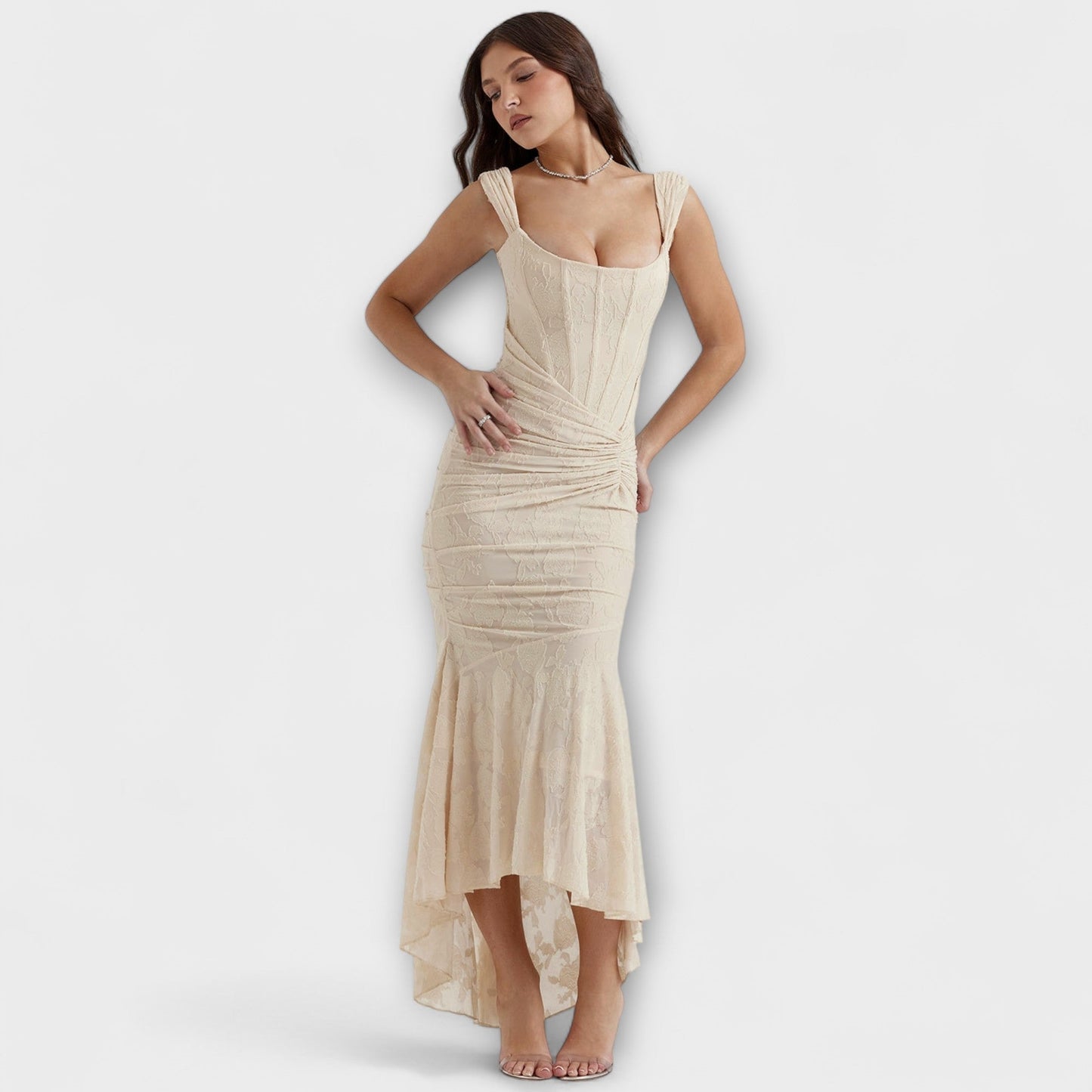 Renske - Chic Korsett Lang Kjole for Anledninger