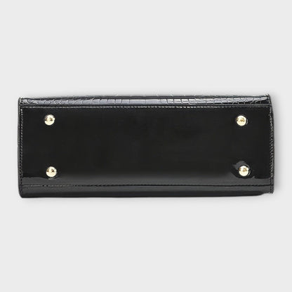 Glanset Krokodillemønster Håndveske for Stilige Anledninger