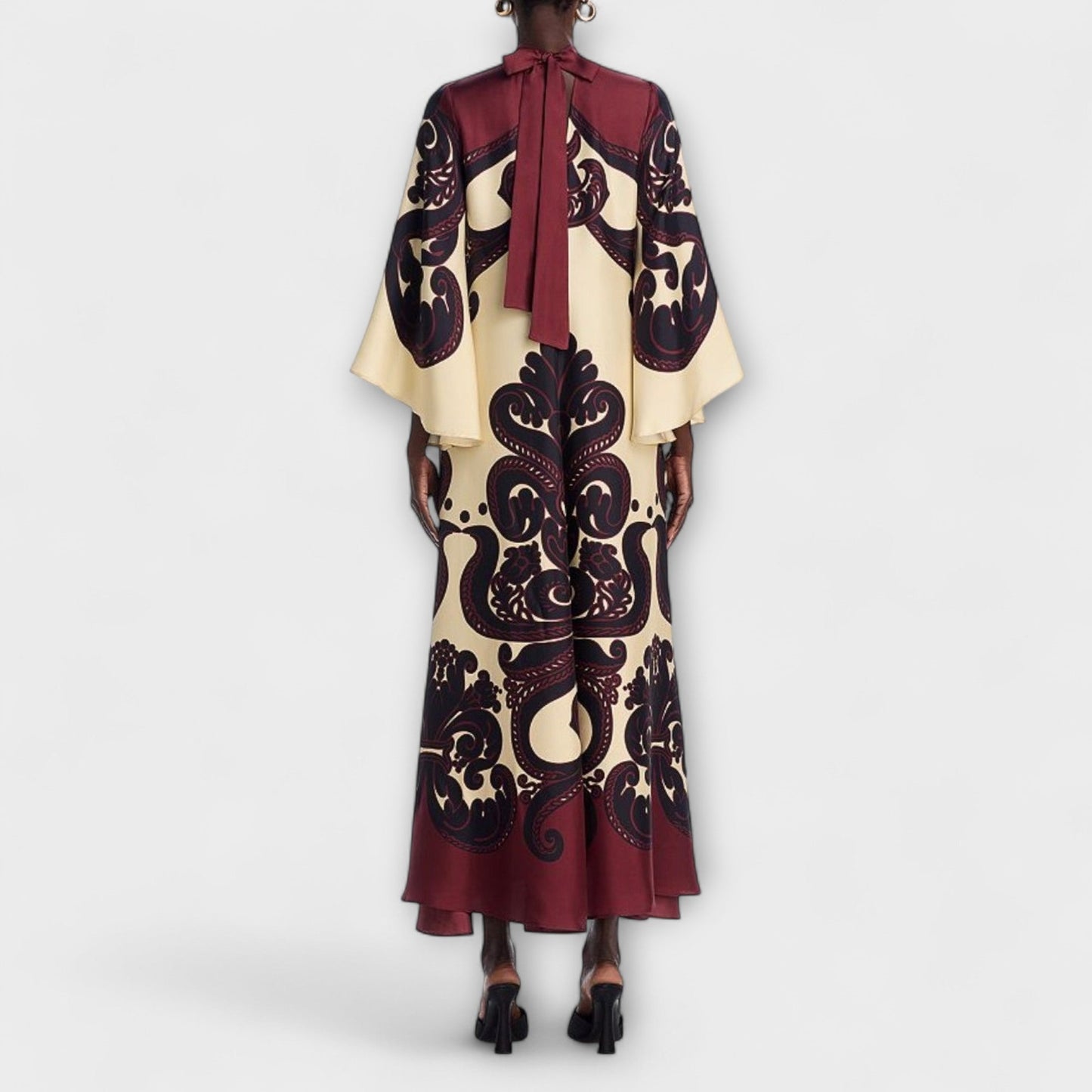 Chic Grenadilla Print Maxi Kjole for Enhver Anledning