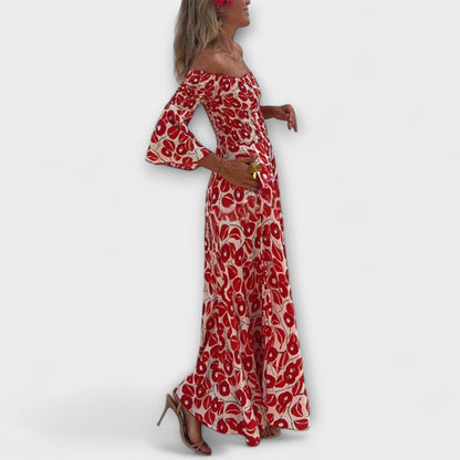 Chic Off-Shoulder Maxi Kjole for Reiser