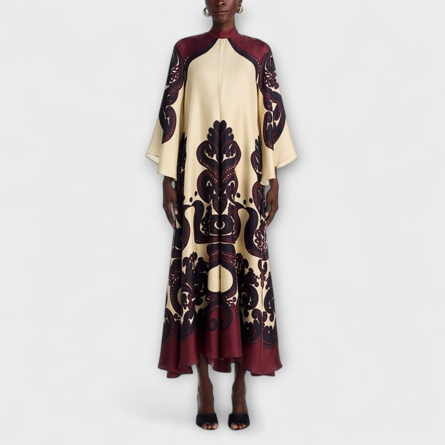 Chic Grenadilla Print Maxi Kjole for Enhver Anledning