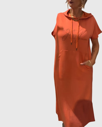 Stilig Kattonghette Kjole for Hverdagsbruk