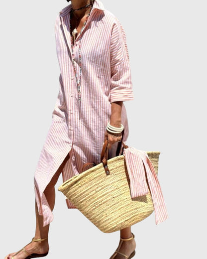 Ellen™ | Chic Stripete Kjole for Enhver Anledning