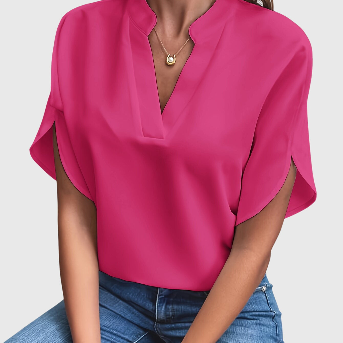 Kristie™ - Chic Bluse for Enhver Anledning