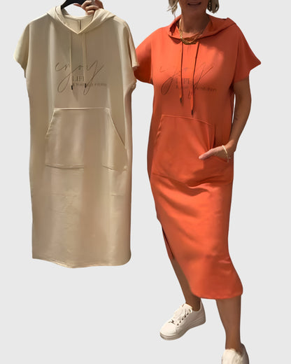 Stilig Kattonghette Kjole for Hverdagsbruk