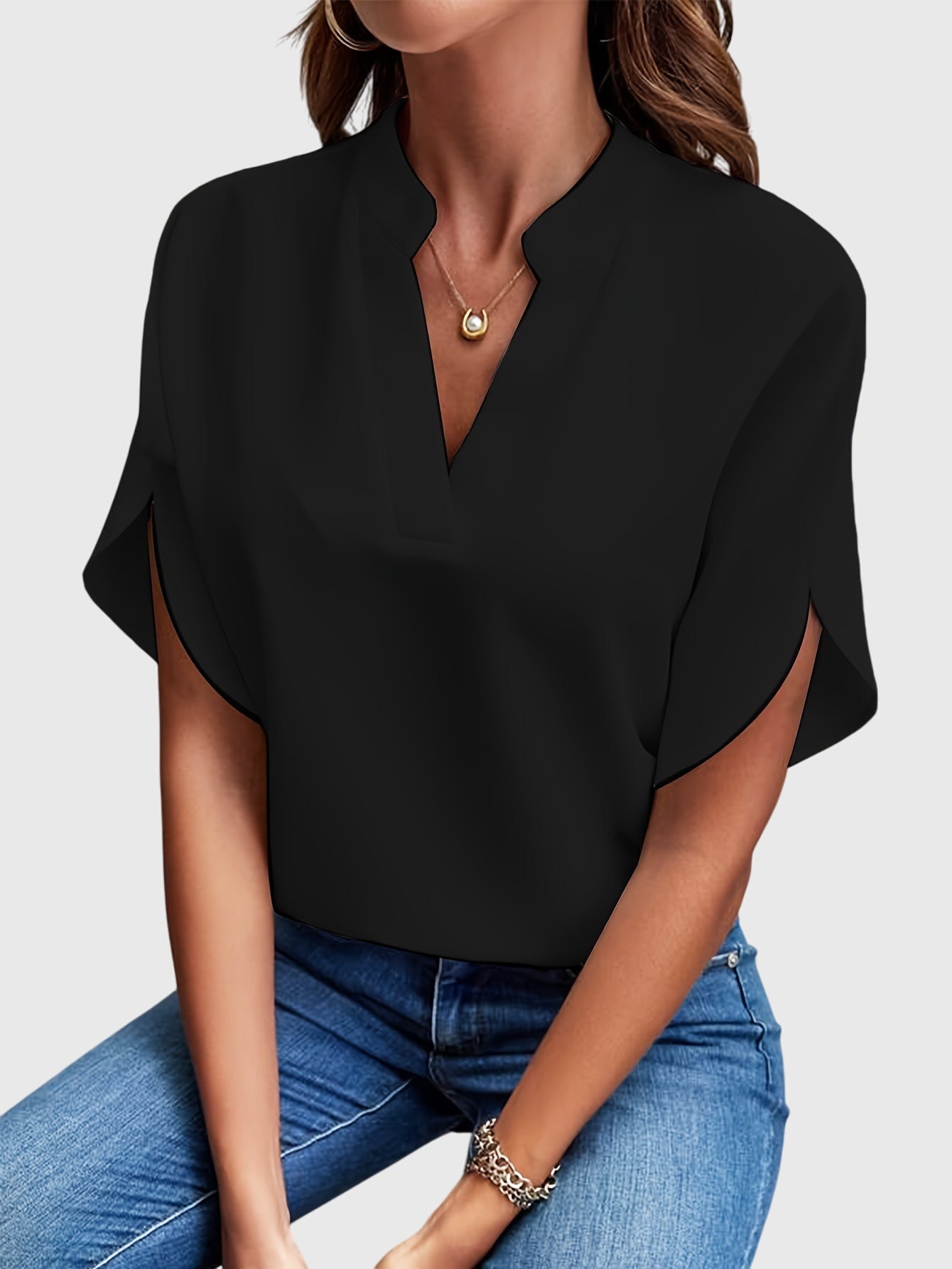 Kristie™ - Chic Bluse for Enhver Anledning
