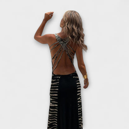 Stjernete himmel Tie-Dye Maxi Kjole for Spesielle Anledninger