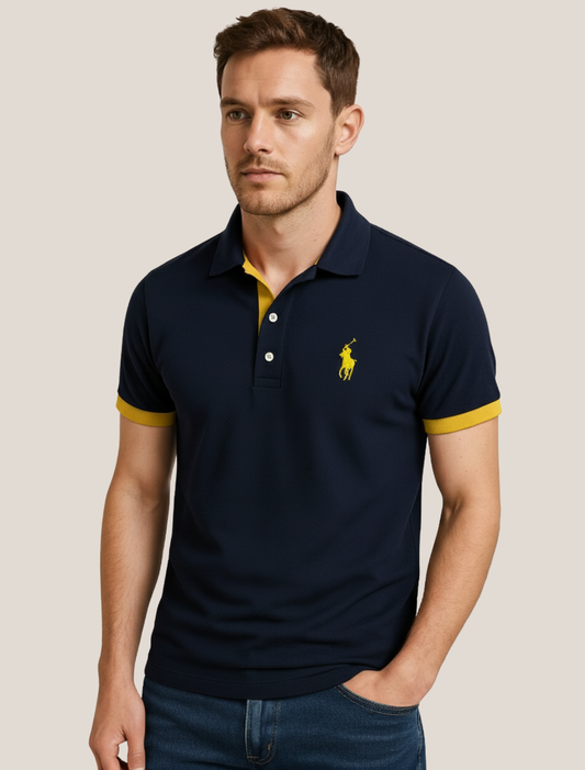 Herres klassiske kortermede polo – Sommerens stilfavoritt