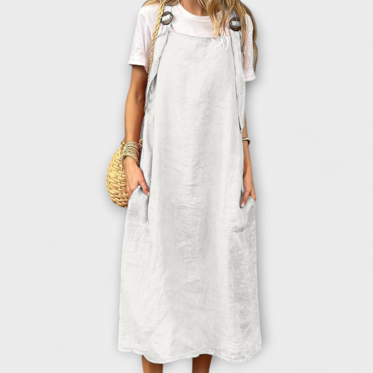 Mirta Stilig Denim Overalls for Hverdagsbruk