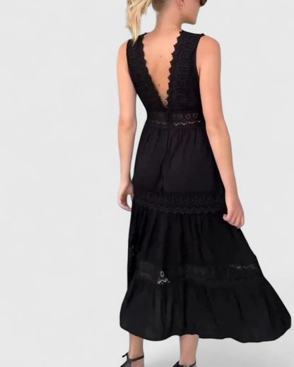 Alena | Chic Midi Kjole for Hver Anledning