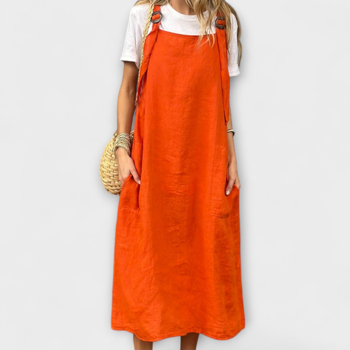 Mirta Stilig Denim Overalls for Hverdagsbruk