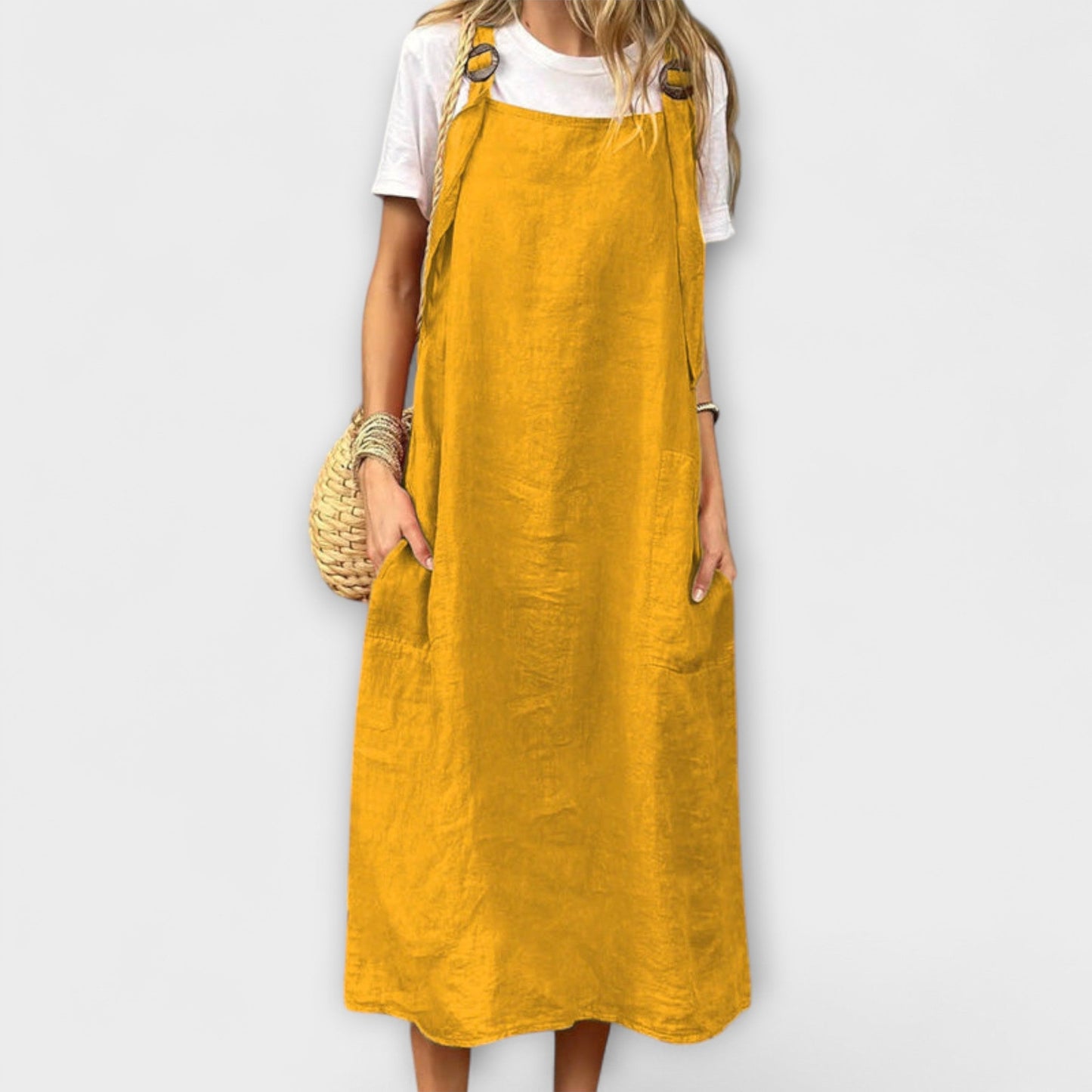 Mirta Stilig Denim Overalls for Hverdagsbruk