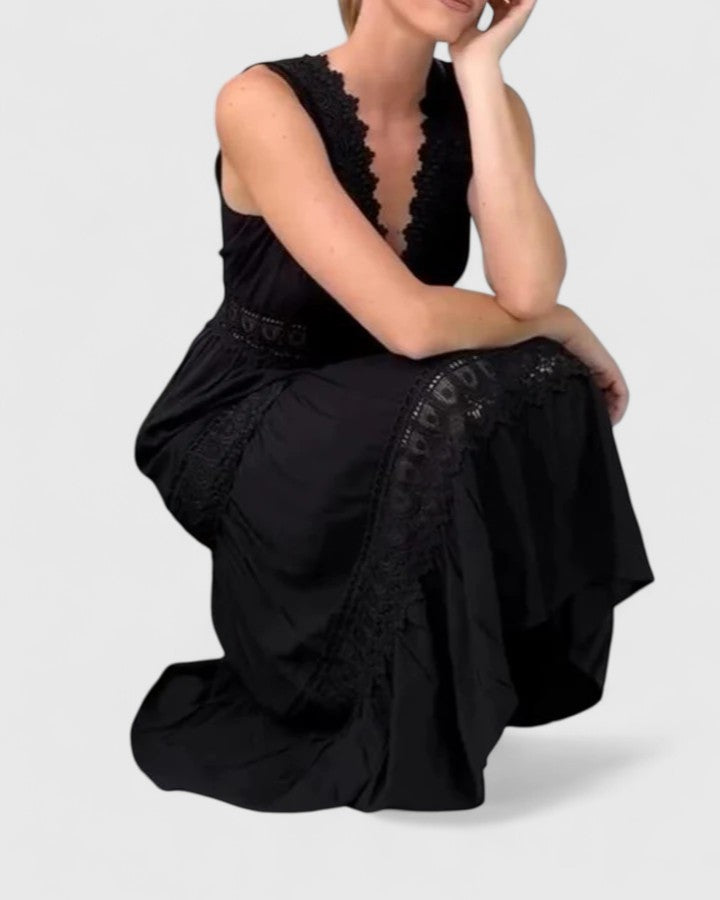 Alena | Chic Midi Kjole for Hver Anledning