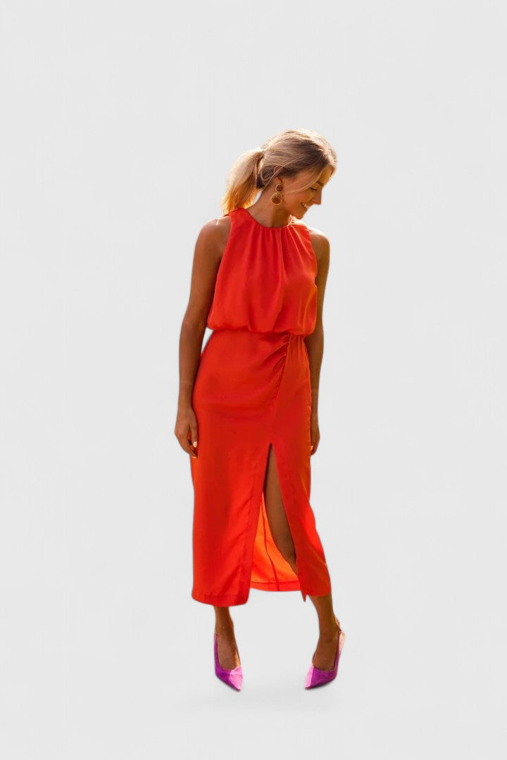 Theonae™ | Chic Midi Kjole for Enhver Anledning